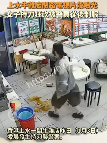 情绪失控抢菜刀袭警